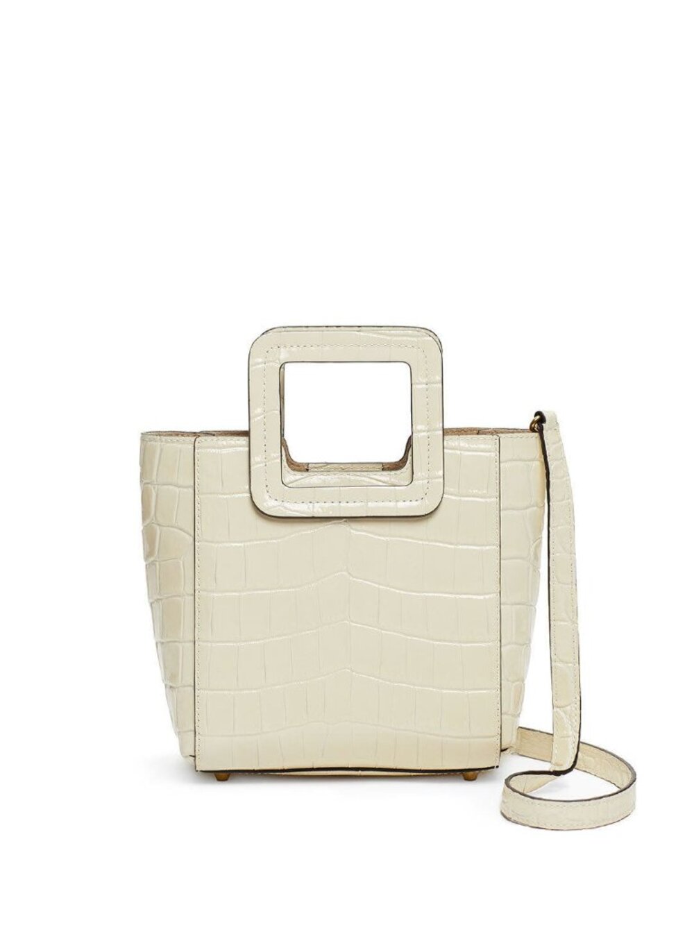Staud Mini Shirley Handbag Cream